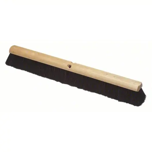 CAPE HORN PUSH BROOM HEAD - WOOD BLOCK WITH HORSE HAIR & POLY FIBER BRISTLES - 14